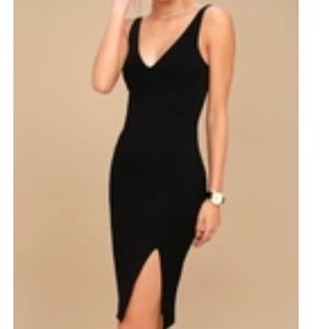 Iconic Moments Black Bodycon MIDi dress